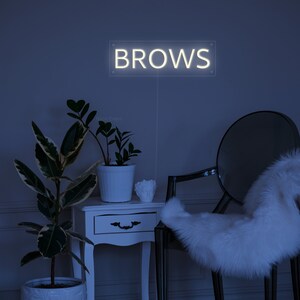 BROWS Neon Sign | Brow Neon Sign, Lashes Neon Sign, Beauty Salon Light ...
