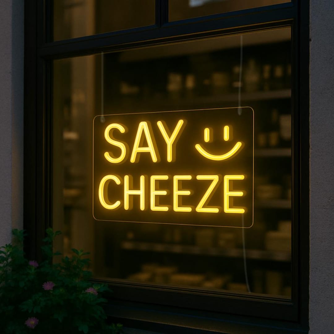 Say Cheeze Neon - Dairy Products Led Neon Sign, Cheeze Neon Sign ...