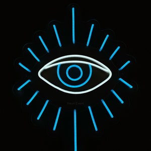 Augen-Leuchtreklame - LED-Leuchtreklame, Wanddekor, Wandschild, Augen-LED-Schild, Wimpern-Neon-Schild, Schönheits-Neon-Schild, Mädchen-Neon-Schild, Böses-Augen-Neon-Schild