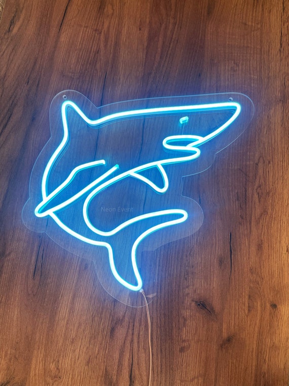 Shark Neon Sign LED Neon Sign, Wall Decor, Wall Sign, Sea Led Neon
