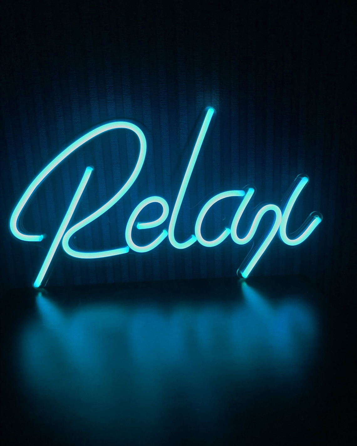 Relax Neon Sign Relax Led Sign Relax Led Light Led Sign Etsy