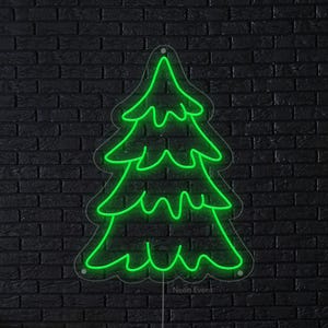 Christmas tree neon sign, Christmas decor for your Home, New Year Party neon light, Merry Christmas Neon, holiday led decor