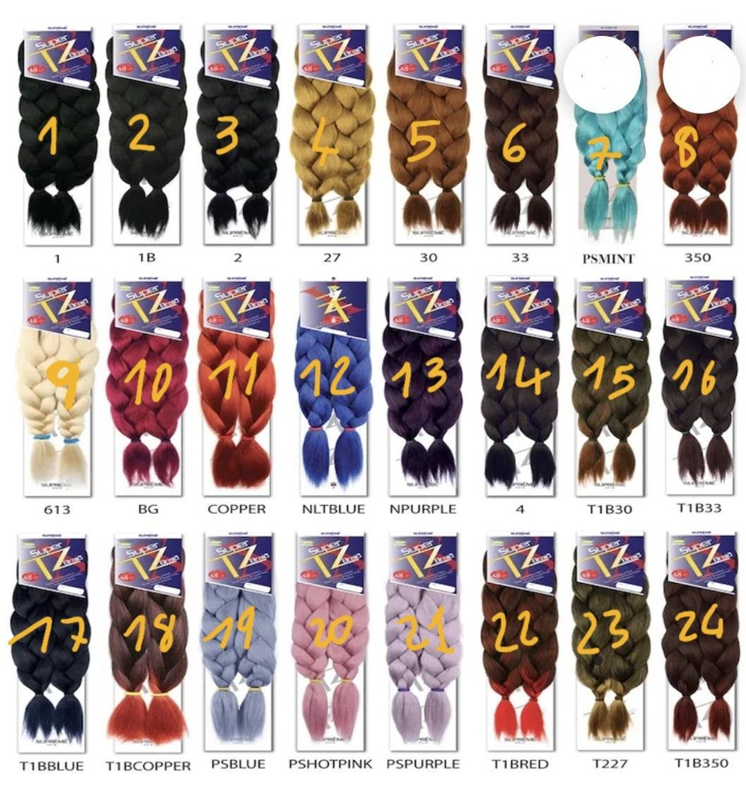 3PACK DEAL 6 Bundles Total, TZ Braid Hair Extensions, Prestretched