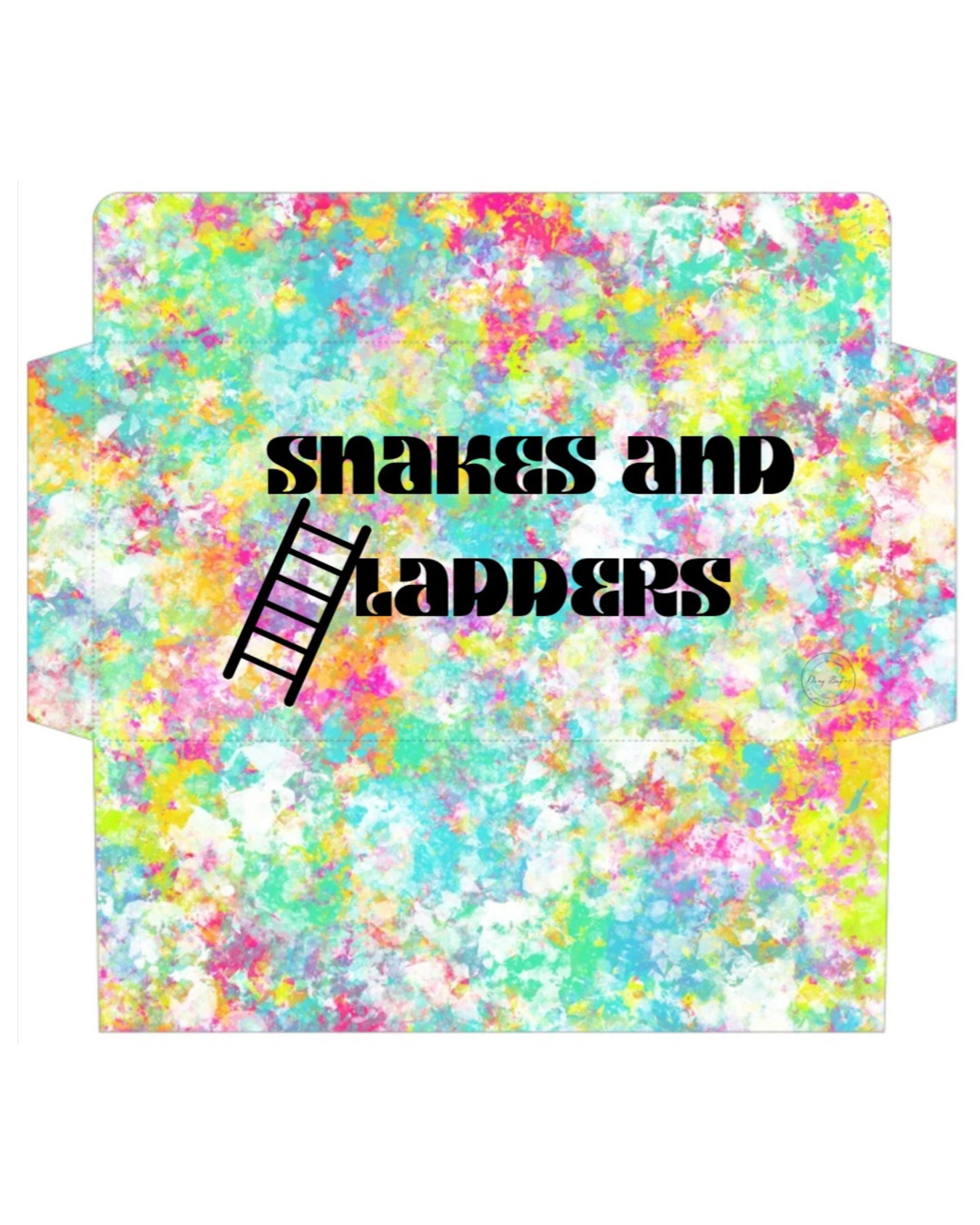 Snakes and Ladders Savings Game Cash Envelope US Letter Etsy
