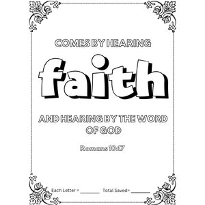 Bible Verse Scripture Savings Challenge - Romans | Instant Download |