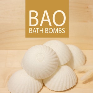 Dumpling Bath Bomb / Party Favor / Bao Bath Bomb / Baby Shower Favor / Bun Bath Bomb