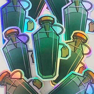 Holographic Potion Bottle Sticker