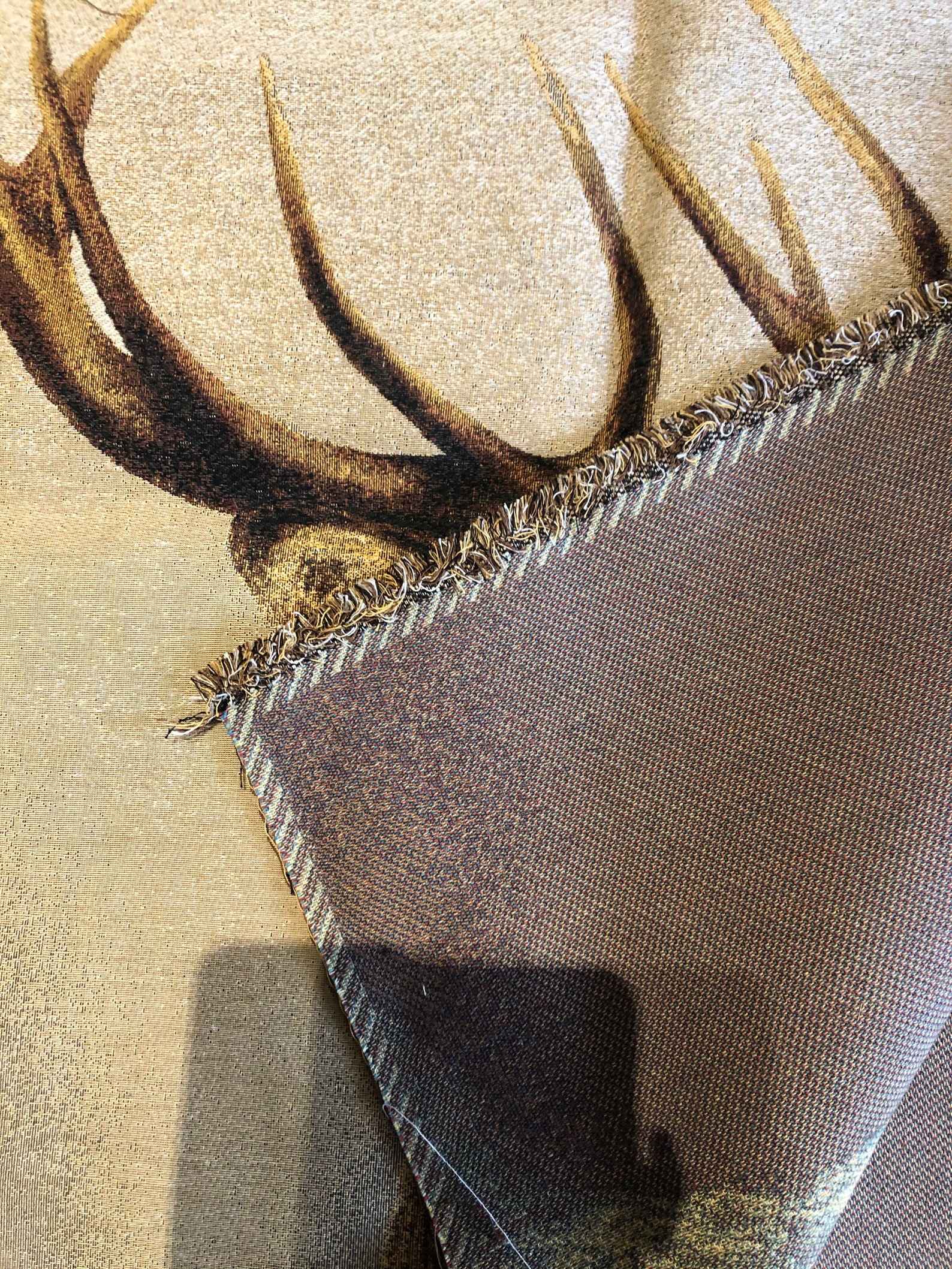 Deer tapestry unfinished woven in Belgium Etsy