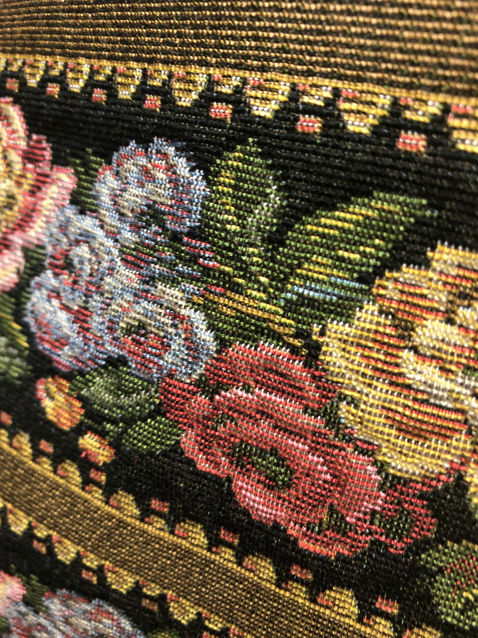 Victorian Flower Tapestry Fabric, Made in Belgium Etsy UK