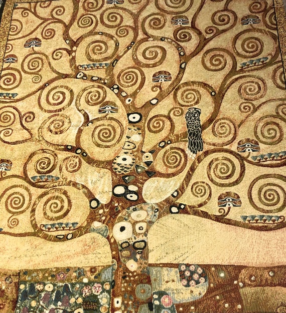Tree of Life gustav Klimt Gobelin Vintage Geweven in - Etsy