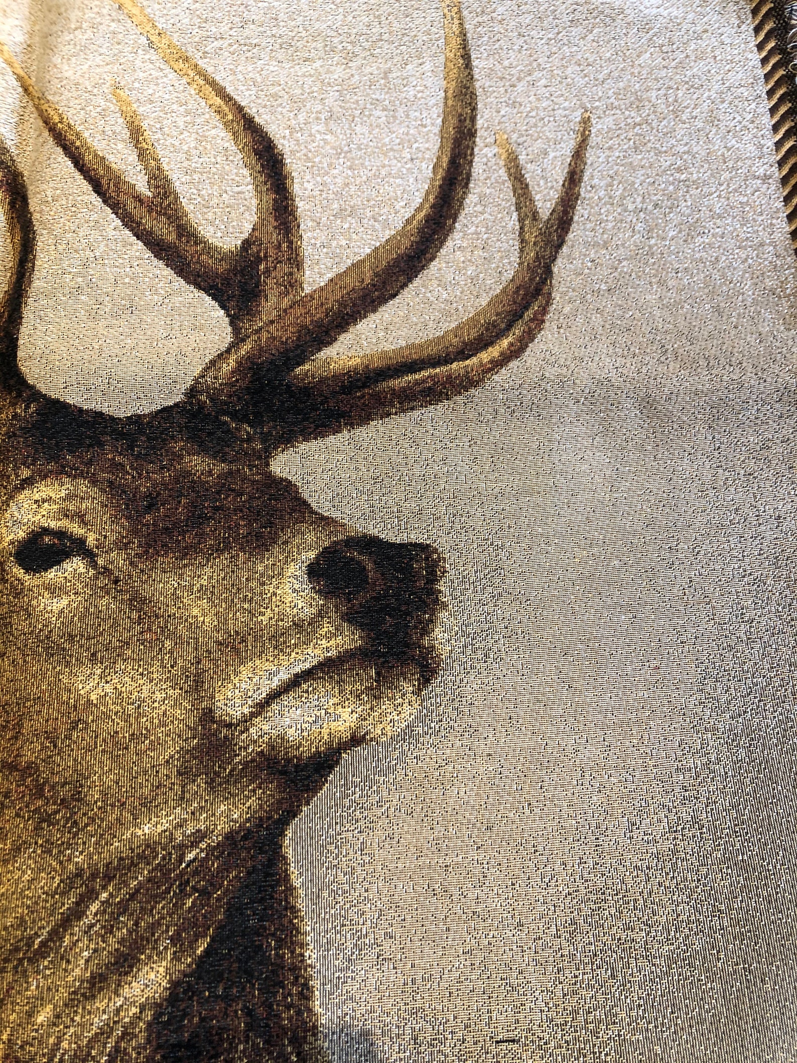 Deer tapestry unfinished woven in Belgium Etsy