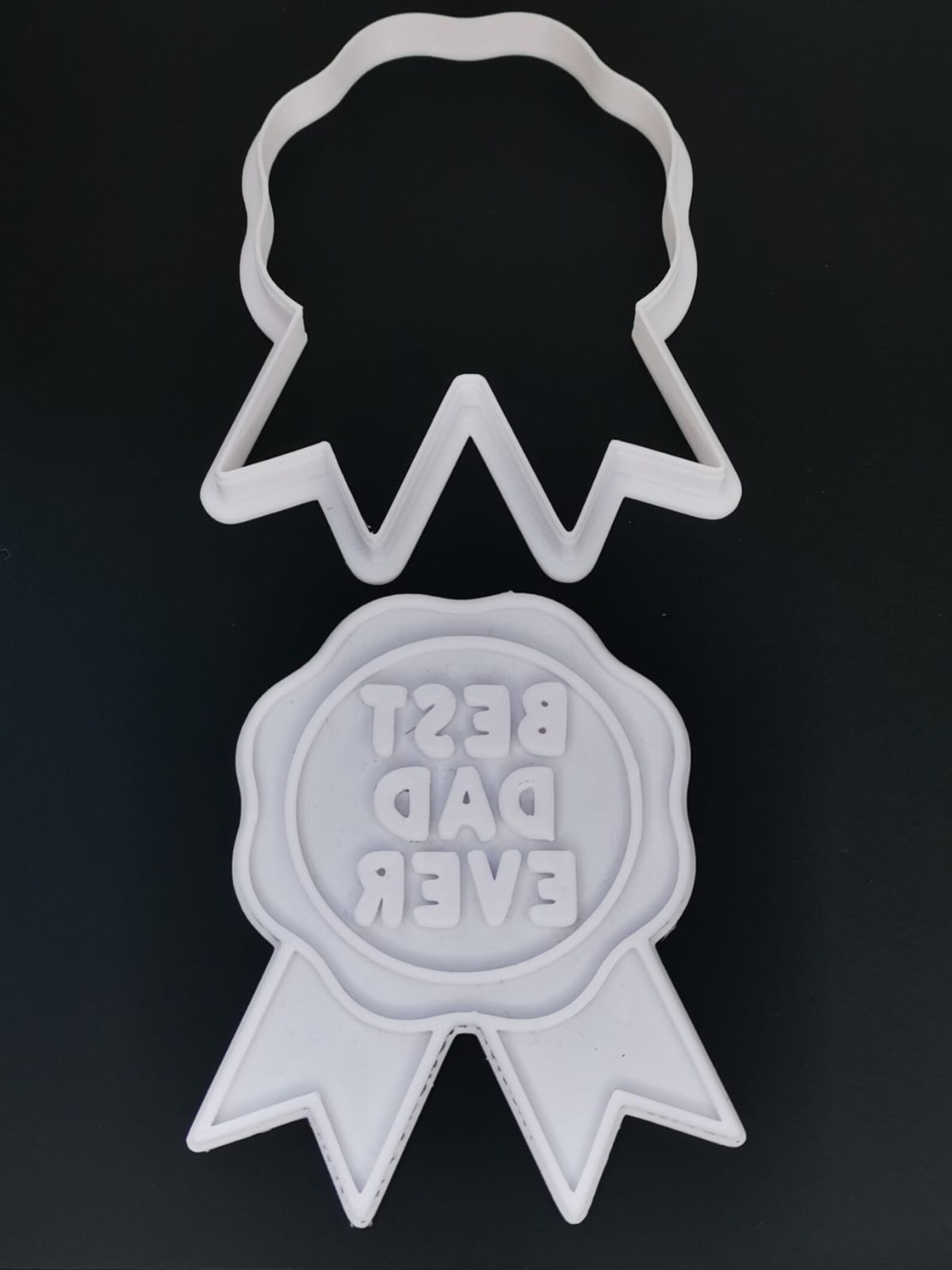 Best Dad Ever Fathers Day Cookie Cutter and Stamp Embosser Etsy