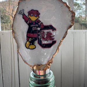 Oyster Wine Stopper-Gamecock Cocky inspired