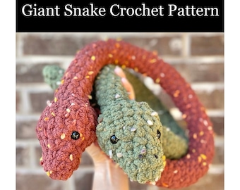 Giant Snake & Baby Snake Crochet Pattern