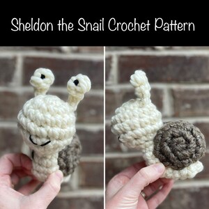 Sheldon the Snail Crochet Pattern, Snail Crochet Pattern, Snail Amigurumi Crochet Pattern