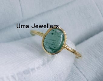 14k Gold Tourmaline Gemstone Ring: Statement, Jewelry Band, Engagement Gift