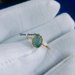 14k Yellow Gold Ring, Tourmaline Gold Ring, Wedding Gold Ring, Genius Green Stone Ring, Statement Ring, Unique Ring, Engagement Gift For Her