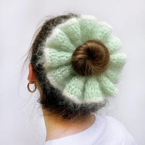 Coletero de mohair de ganchillo imagen 8