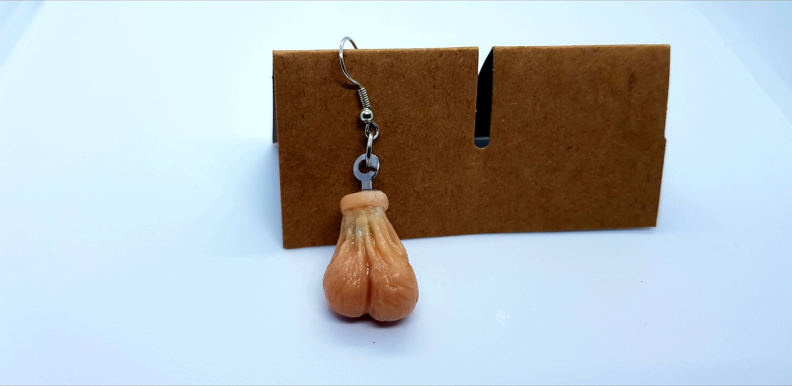 1 pair of handmade realistic Ballsack earrings by The Etsy