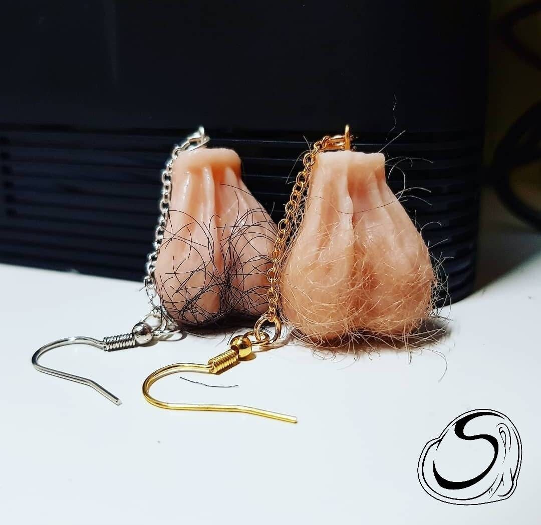 Testicle earrings best sale