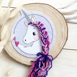 Application unicorn patch button school cone patch patch on felt horse unicorn with mane