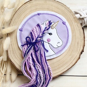 Application unicorn horse button patch button for school bag horse with mane