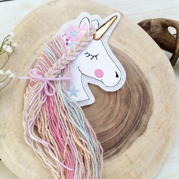 S Application boho unicorn patch button for school cone patch patch on felt horse with mane