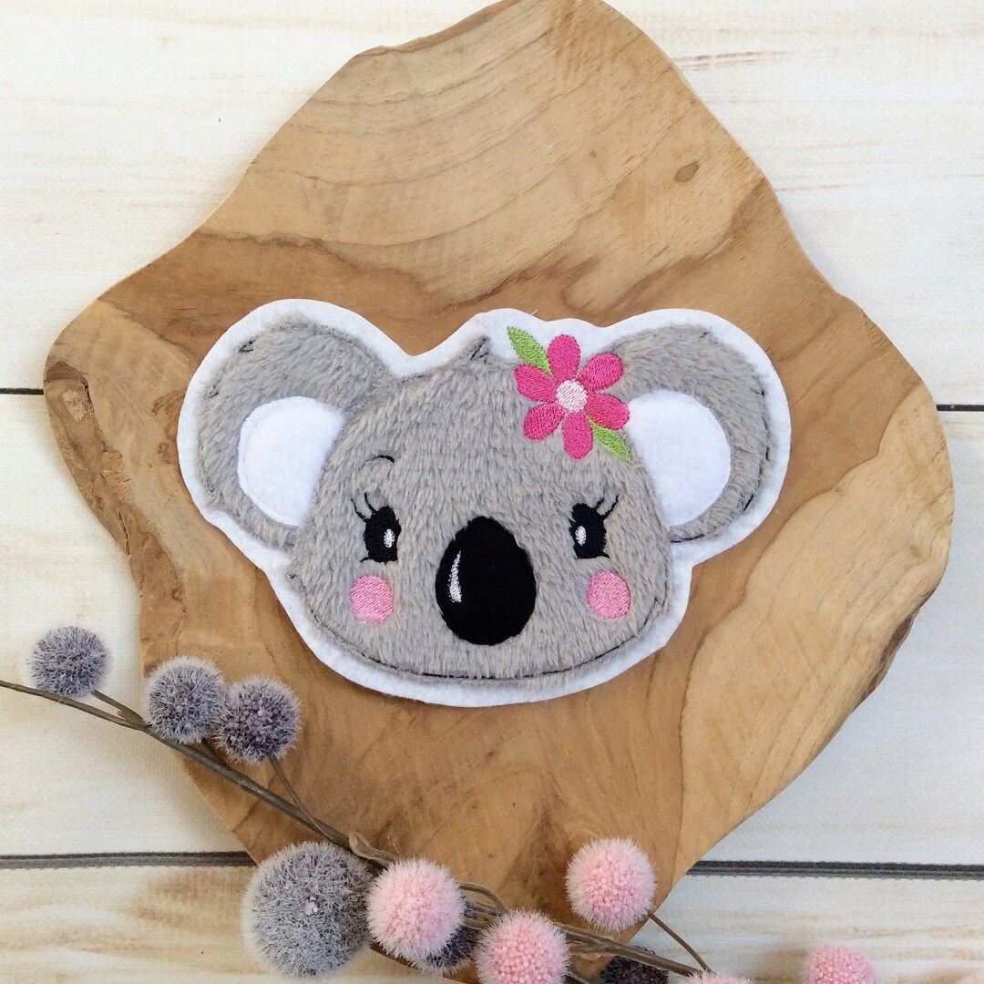 Koala Appliqué Patch, Koala Bear, Bear Button, DIY School Cone Patch on ...