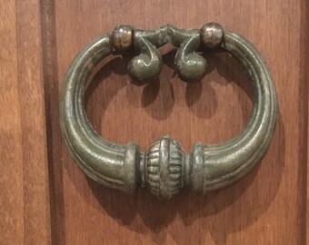 Pesado plateado de bronce antiguo tira