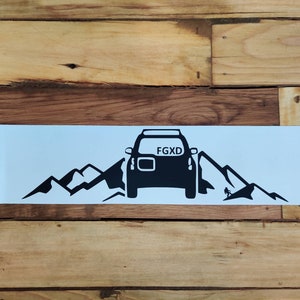 FGD Xterra Gebirge Vinyl Aufkleber