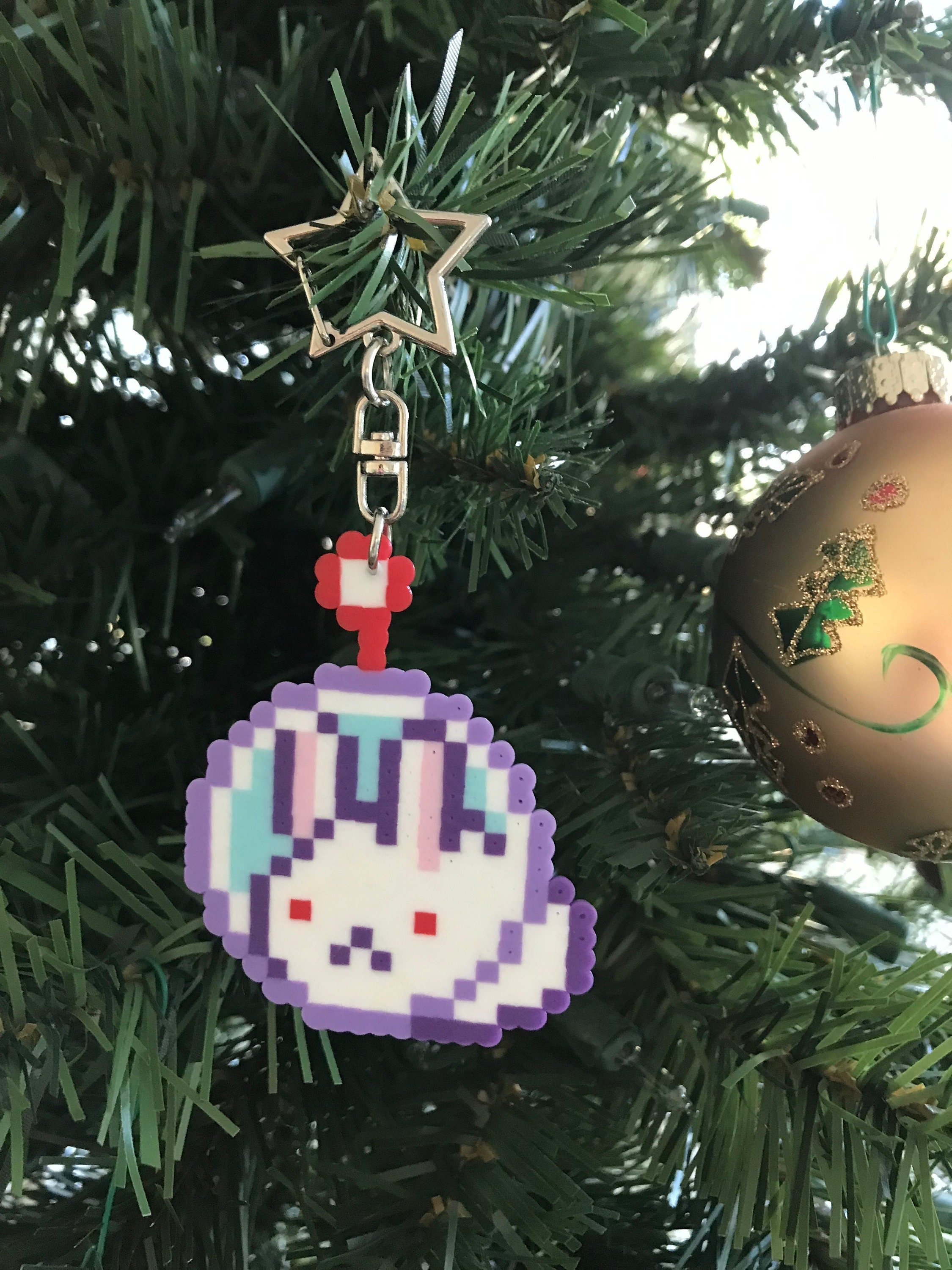 Omori Mari Ghost / Spirit Perler Keychain (or Magnet, Pin, Ornament, Sprite)