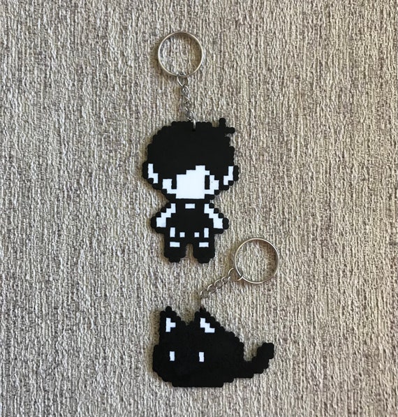 OMORI Game Keychain Magnet Ornament Pin Sprite Perler 