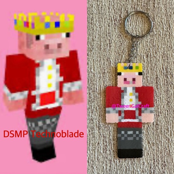 Sapnap Minecraft Skin Perler Bead Keychain Minecraft 