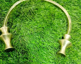 Handcrafted Brass Viking Torc – Medieval Celtic Necklace