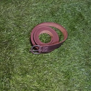 Medieval viking Leather Belt with forged buckles,cosplay larp costume belt