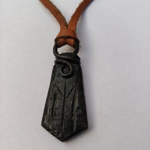 Viking Hand forged pendant,viking pendant,medieval pendant,reenactment pendant,forged steel pendant,handmade pendant