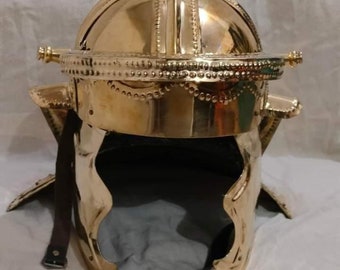 Brass Roman Niedermörmter Helmet, Reenactor Army Costume