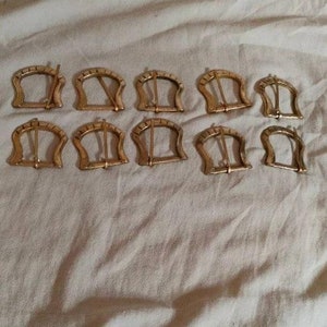 Medieval brass buckles,10 buckles,viking belt buckles,medieval belt buckles gift
