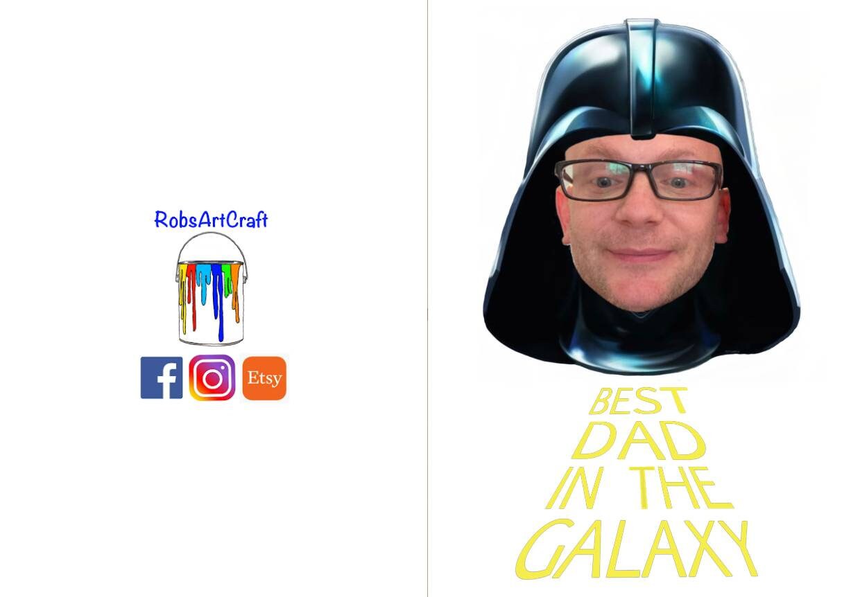 Star Wars, Darth Vader Father's Day Card - Etsy UK