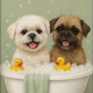 Personalized Animal Bathroom Print