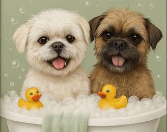 Personalisierter Tier Badezimmer Druck