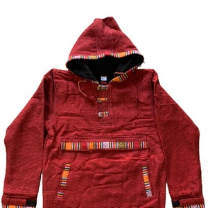 Men’s Cotton Pullover Fleece Lined Ofal Cotton Ethnic Winter Jacket