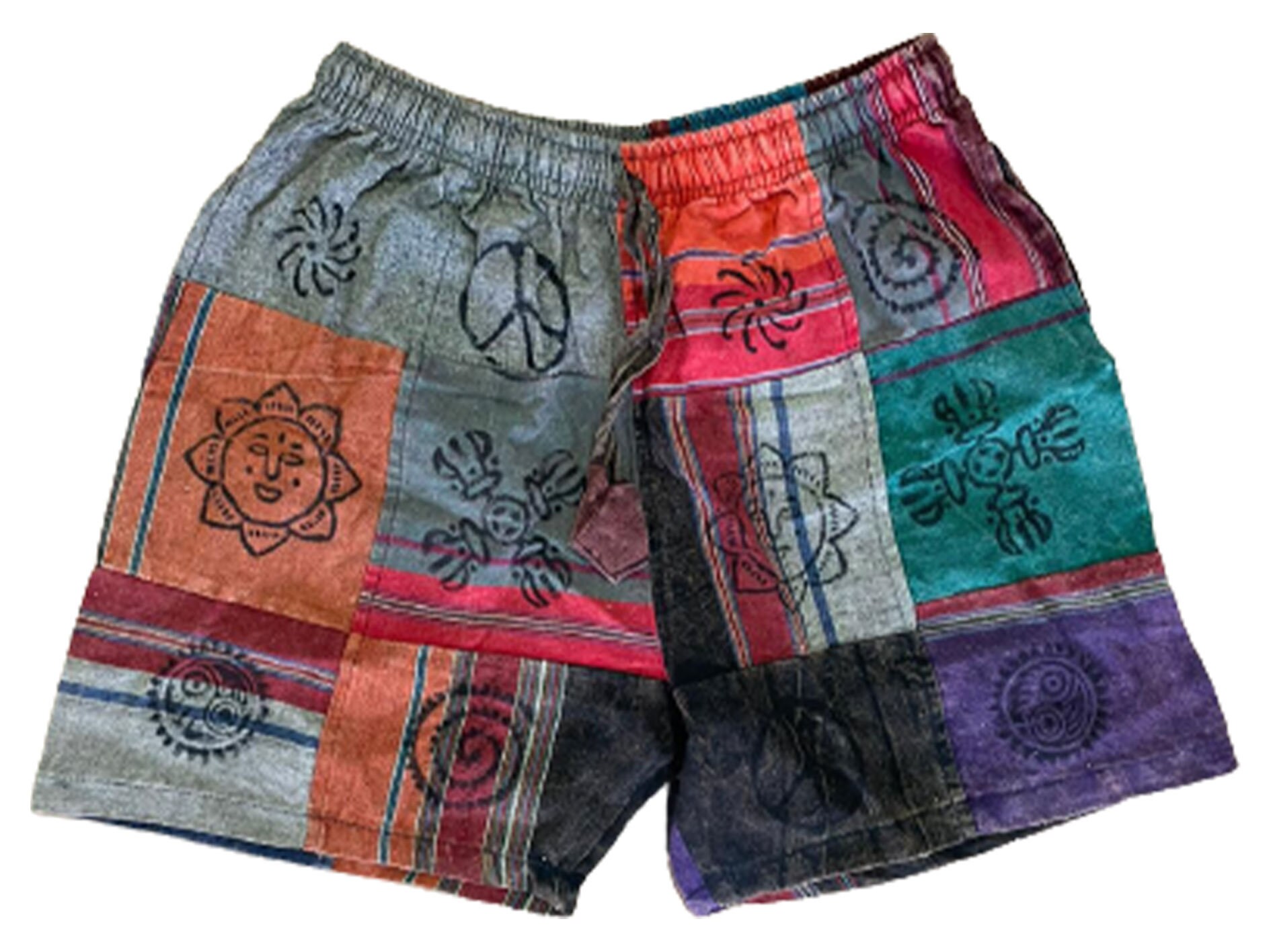 LaoZanA Pantalones Hippies Hombre Chino Baggy Casual Pantalones Cortos  Bermudas Pantalones Elasticos Armada M : : Moda