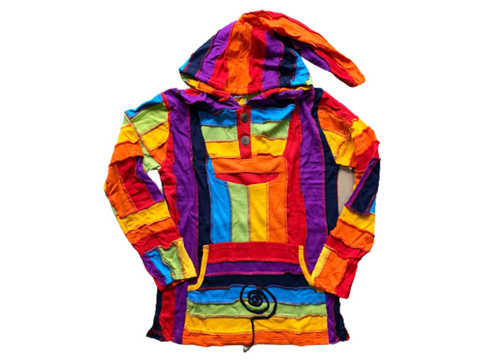 Rainbow Stripe Hoodie - Etsy UK