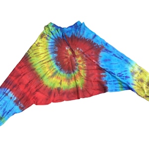 Rainbow Tie Dye Men’s Cotton Boho Harem Pants