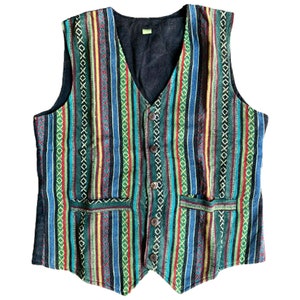 Men’s Cotton Waistcoat Gheri Cotton Hippie Boho Jacket