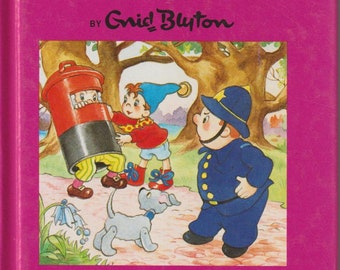 Vintage 1960s Noddy and Big Ears pair of cotton nursery children\u2019s curtains