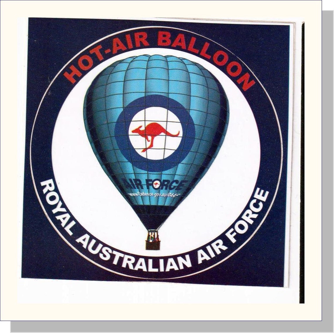 RAAF Royal Australian Air Force Red Kangaroo Hot Air Balloon Etsy
