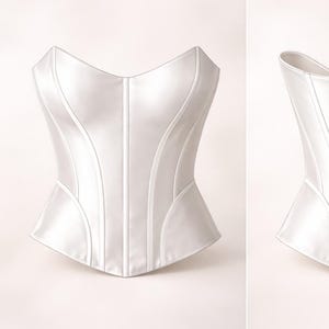 Bridal Corset Sewing Pattern PDF, Strapless Bustier Pattern, Structured Bodice, Digital Download, Wedding Top Pattern, Instant Download