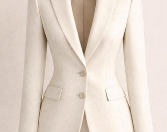 Women's Tailored Jacket sewing pattern Pdf | Blazer Pattern XS–XL | Digital Printable Pattern US Letter